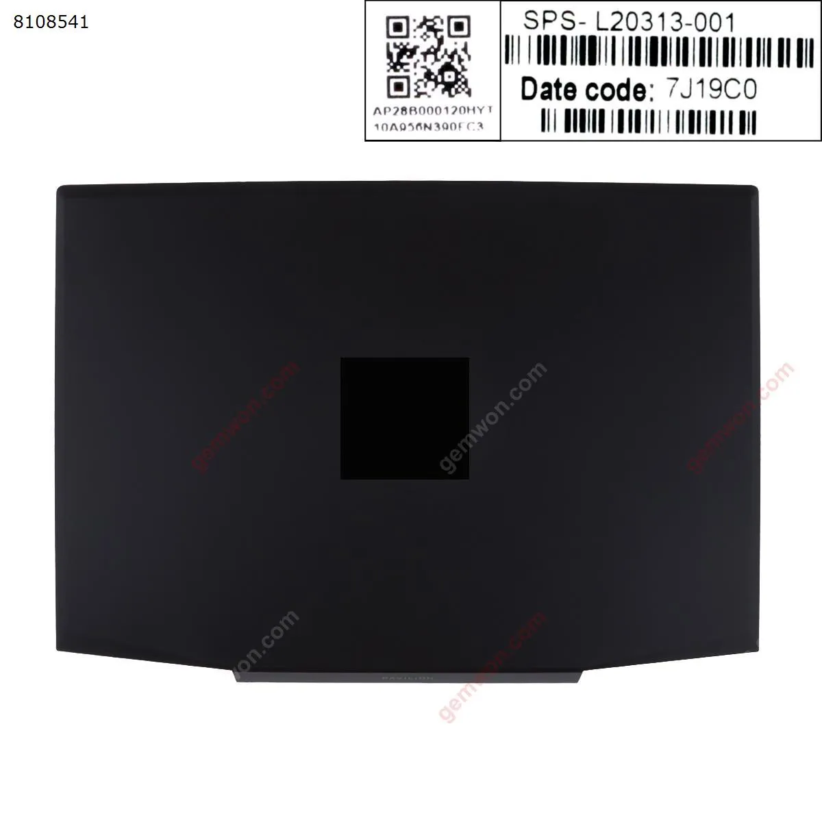 Picture of HP Pavilion C133 15-CX  LCD Back Cover black（logo is green）