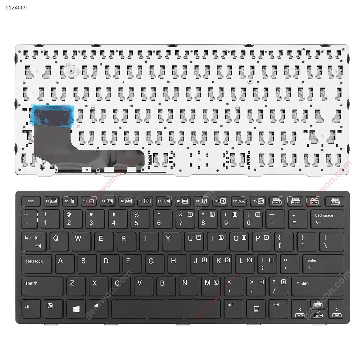 Picture of Laptop US keyboard for HP EliteBook 810 G1 BLACK  FRAME BLACK (without point,Win8)