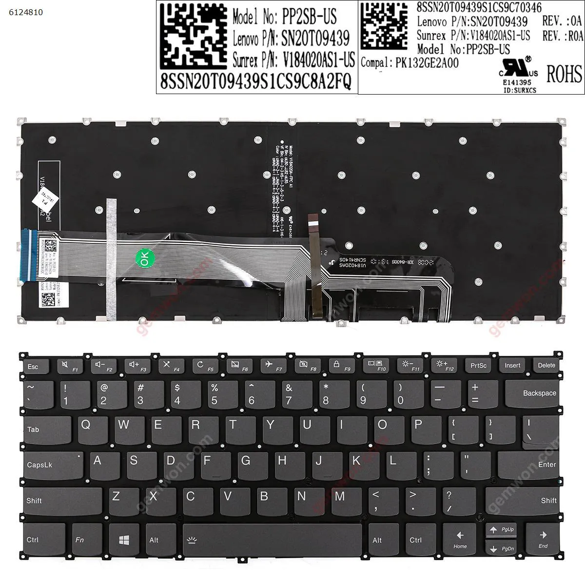 Picture of Lenovo xiaoxin  air 14    GRAY (Backlit,Without FRAME,WIN8) 