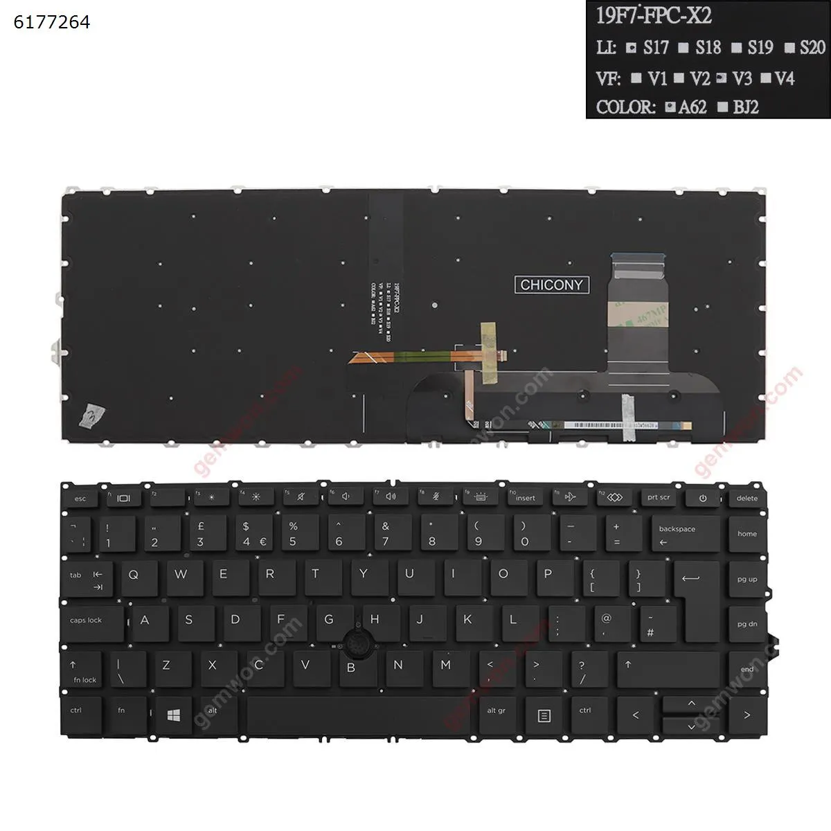 Picture of HP EliteBook 840 g7 BLACK ( Backlit ， Without FRAME, with point ， Win8)