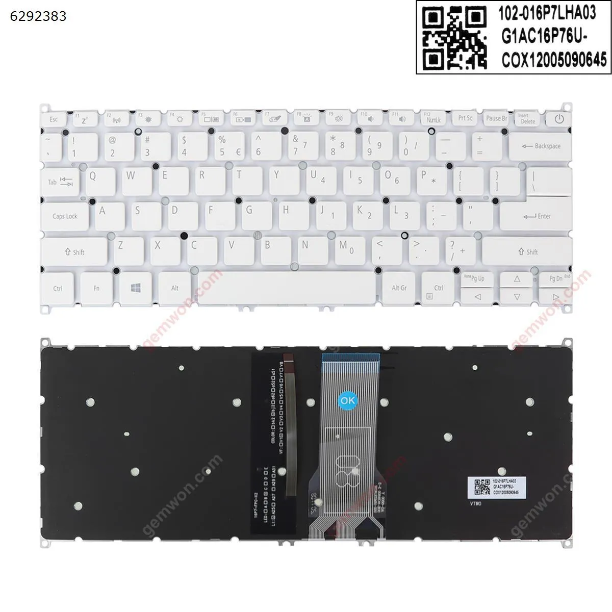 Picture of Acer Swift SF114-32   WHITE   (Without FRAME，Backlit ）