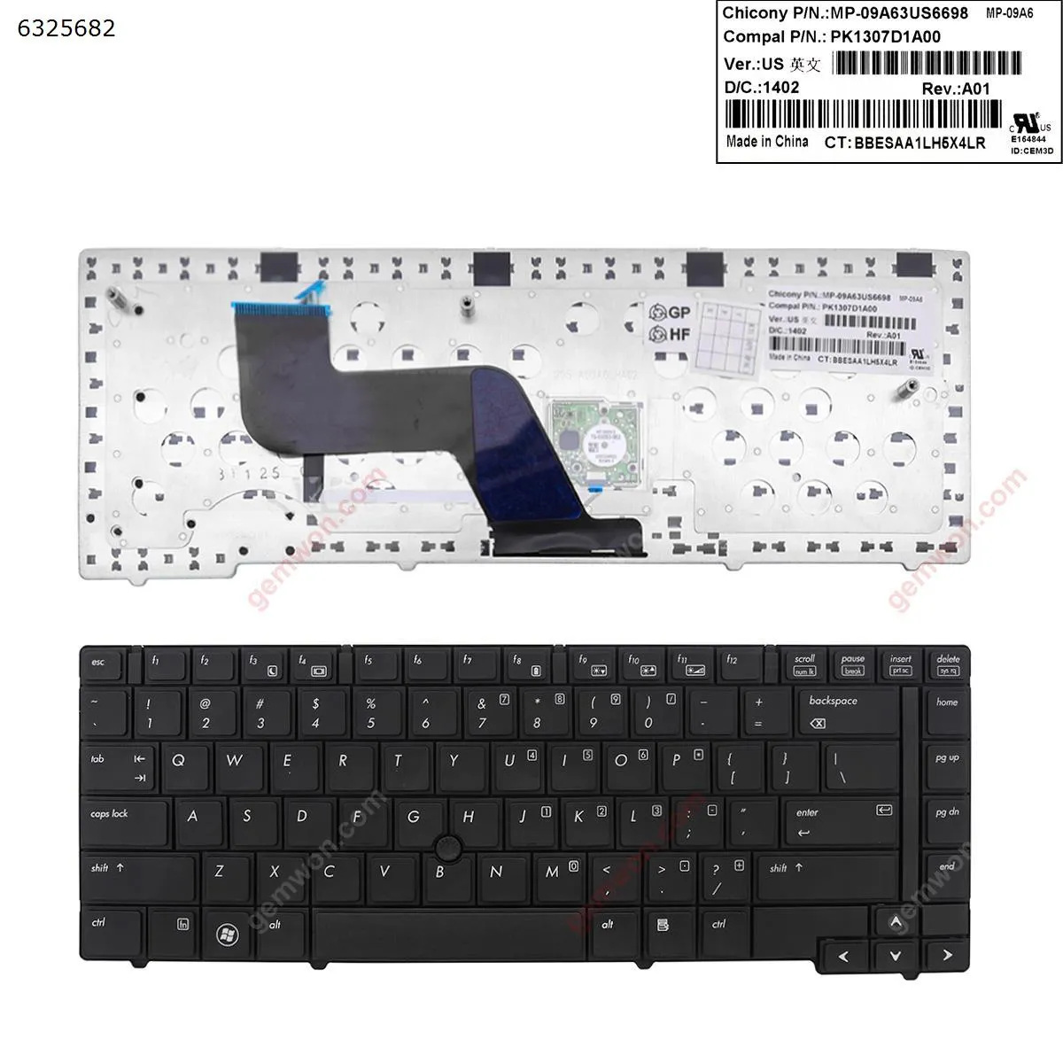 Picture of HP EliteBook 8440P 8440W BLACK(With Point stick)