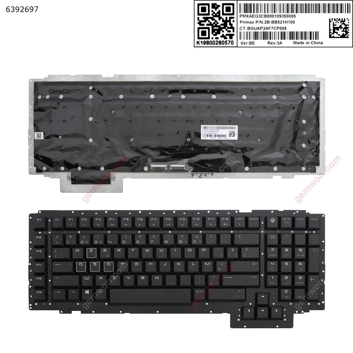 Picture of HP 17-AP  BLACK (Without FRAME ）