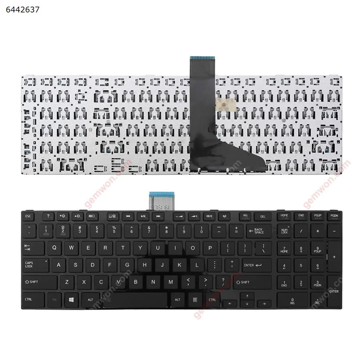 Picture of TOSHIBA L850 GLOSSY FRAME BLACk(wihtout  foil ,For Win8) 