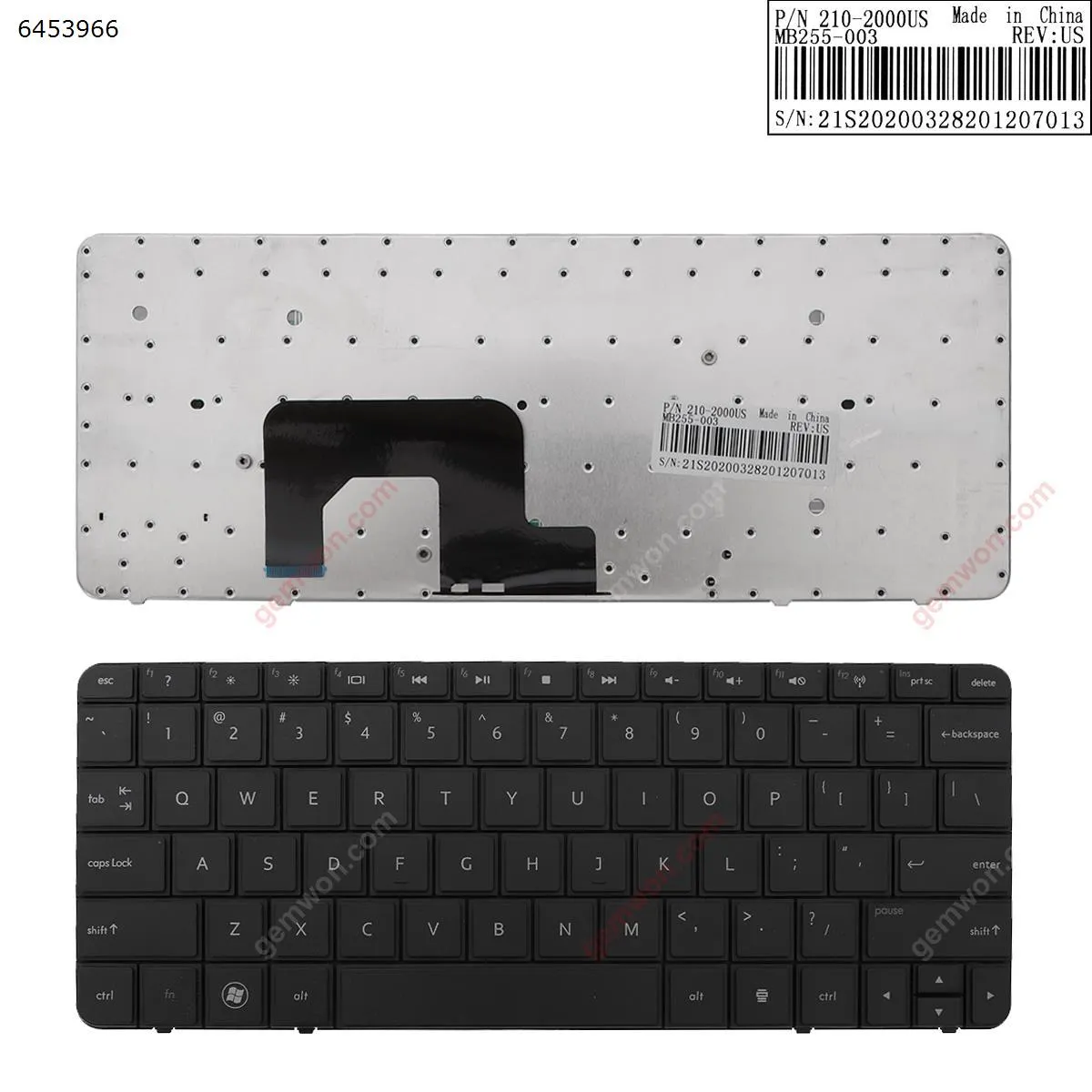 Picture of HP MINI 210-3000 BLACK(Compatible with MINI 1103，Without Foil ) 