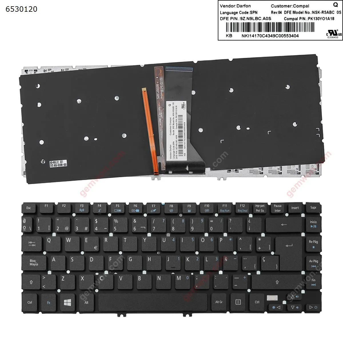 Picture of ACER Aspire R7-572 R7-572G R7-572P BLACK( Win8,Backlit)