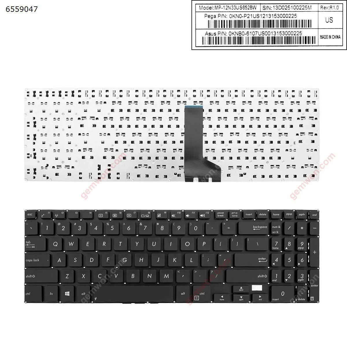 Picture of ASUS  P500/PU550/PU500 BLACK  ( Without FRAME,WIN8)