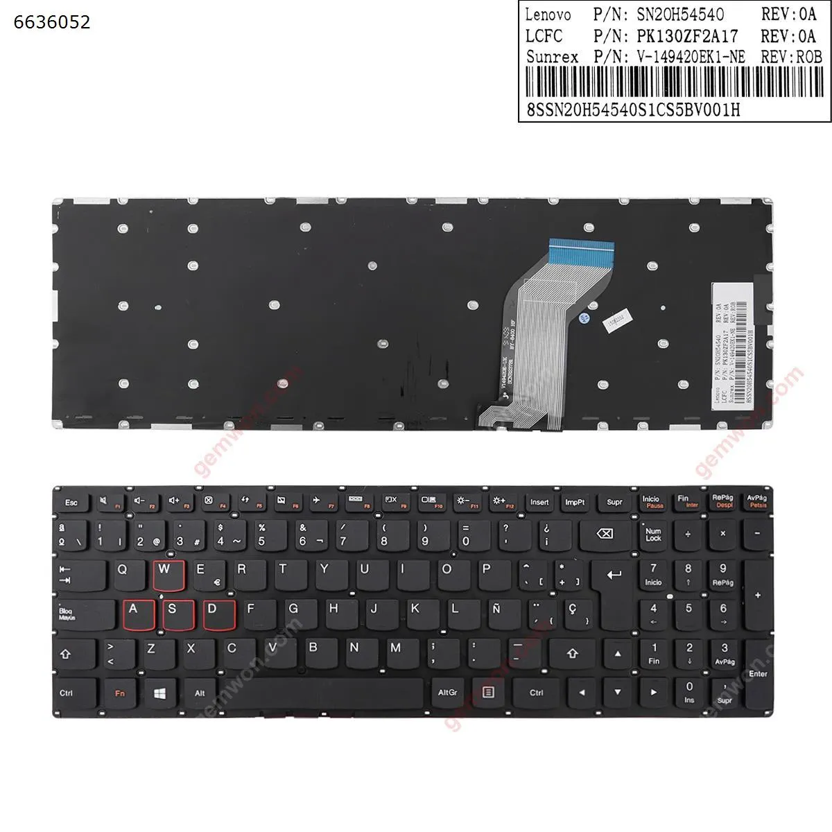 Picture of Lenovo  saviour  15   Y700-15isk    BLACK , without FRAME ，WIN8