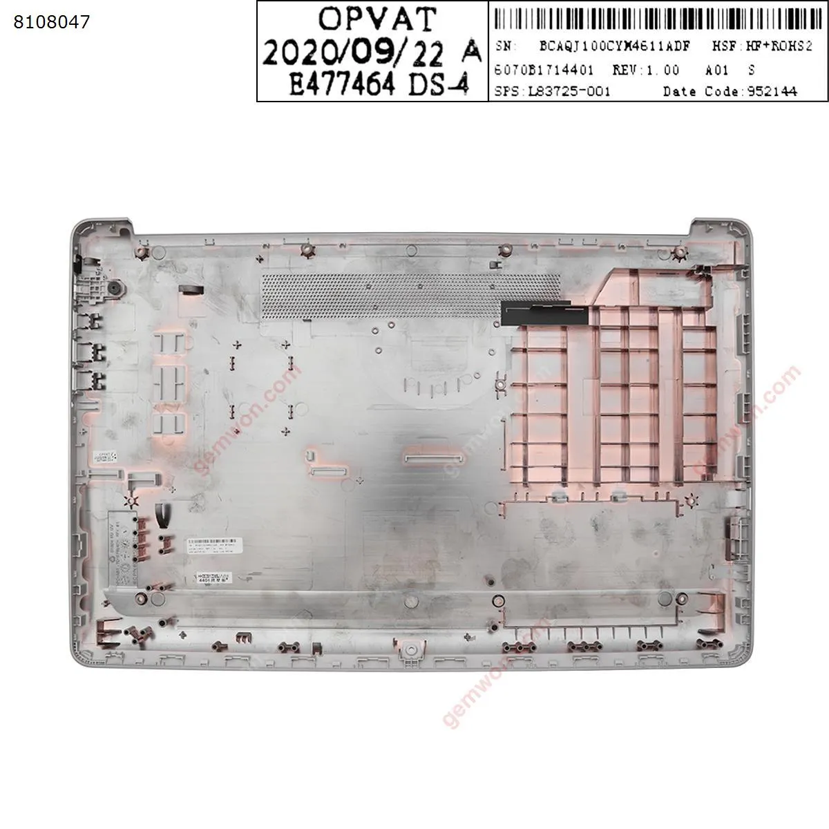 Picture of ForHP 17-BY 17-CA Laptop Base Bottom Case Cover Silver