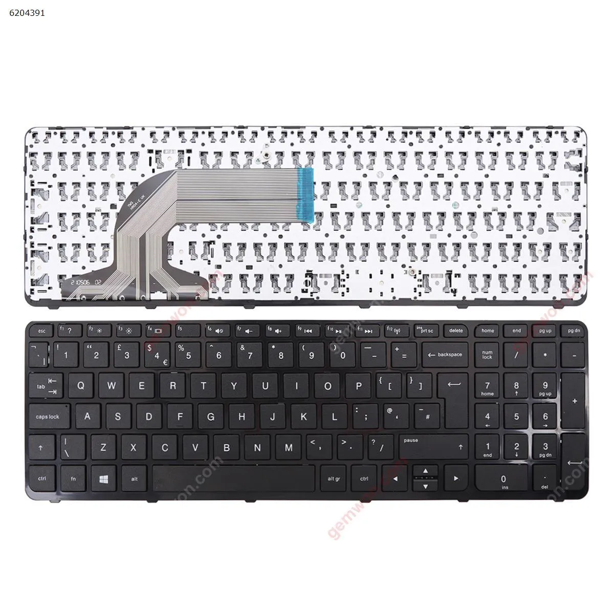 Picture of HP Pavilion 15-e 15-n  250 G3  255 G3 256 G3  GLOSSY FRAME BLACK(Win8)