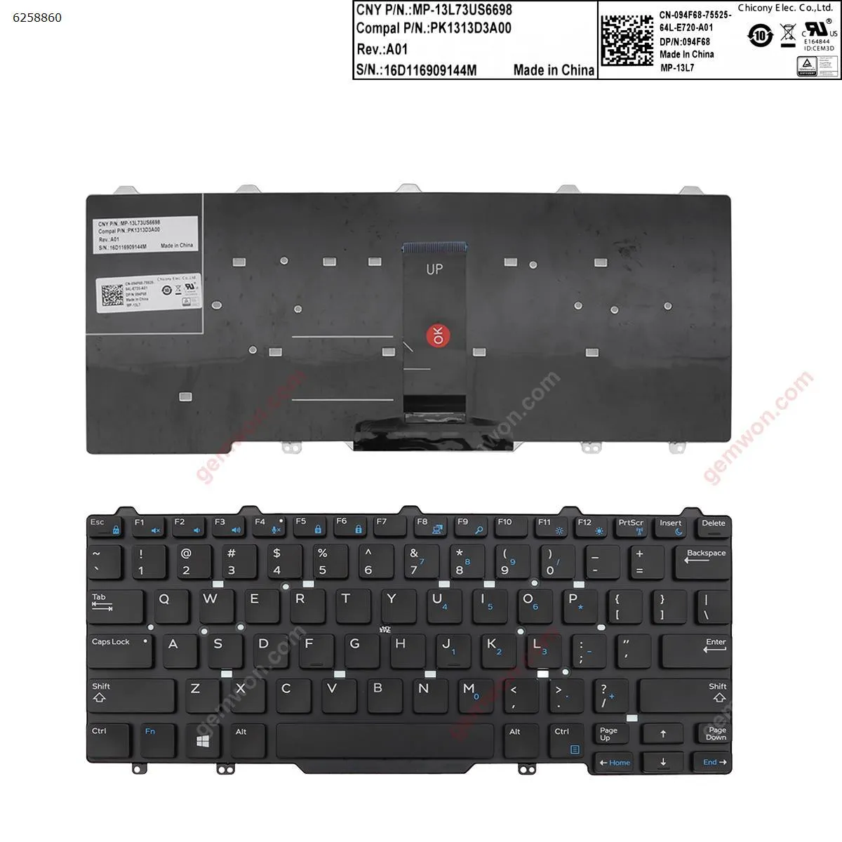 Picture of DELL Latitude 3340 3350 BLACK (Without Frame,For Win8)