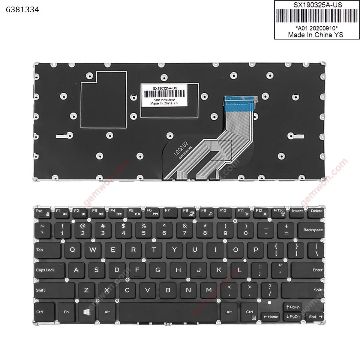 Picture of dell  Inspiron 11 3179 3168 3169 p25t BLACK  ( without FRAME , win8 )