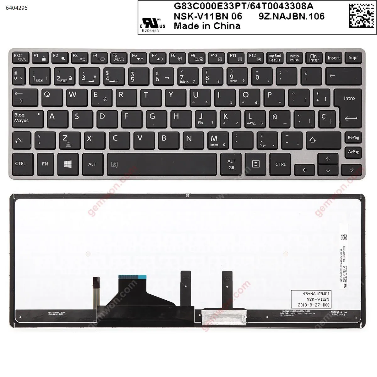 Picture of TOSHIBA Z30 GRAY FRAME BLACK(Backlit,For Win8,Without Point stick)