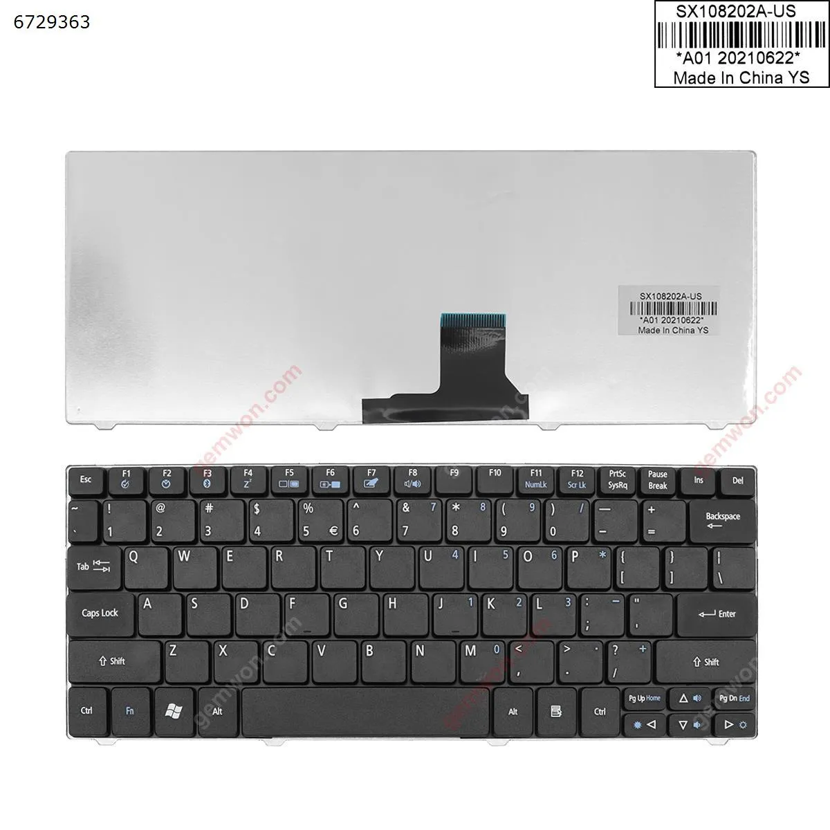 Picture of Acer Aspire One 751 ZA3 721 1810T 1830T BLACK  ( without FRAME , win8 )