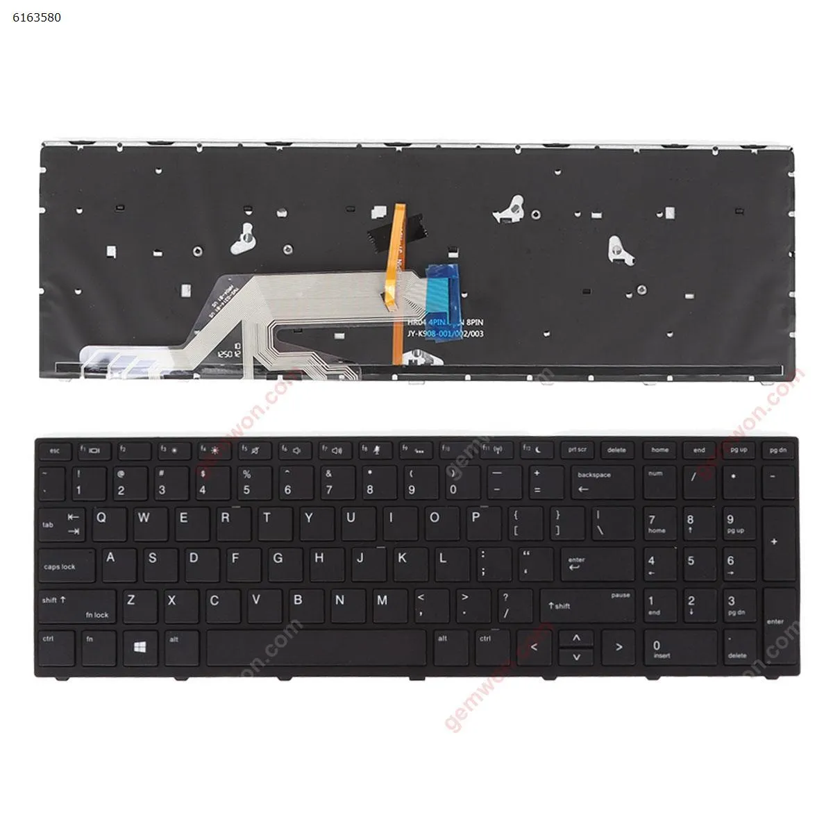 Picture of HP Probook 450 G5 455 G5 470 G5 BLACK FRAME BLACK ( Backlit , WIN8)