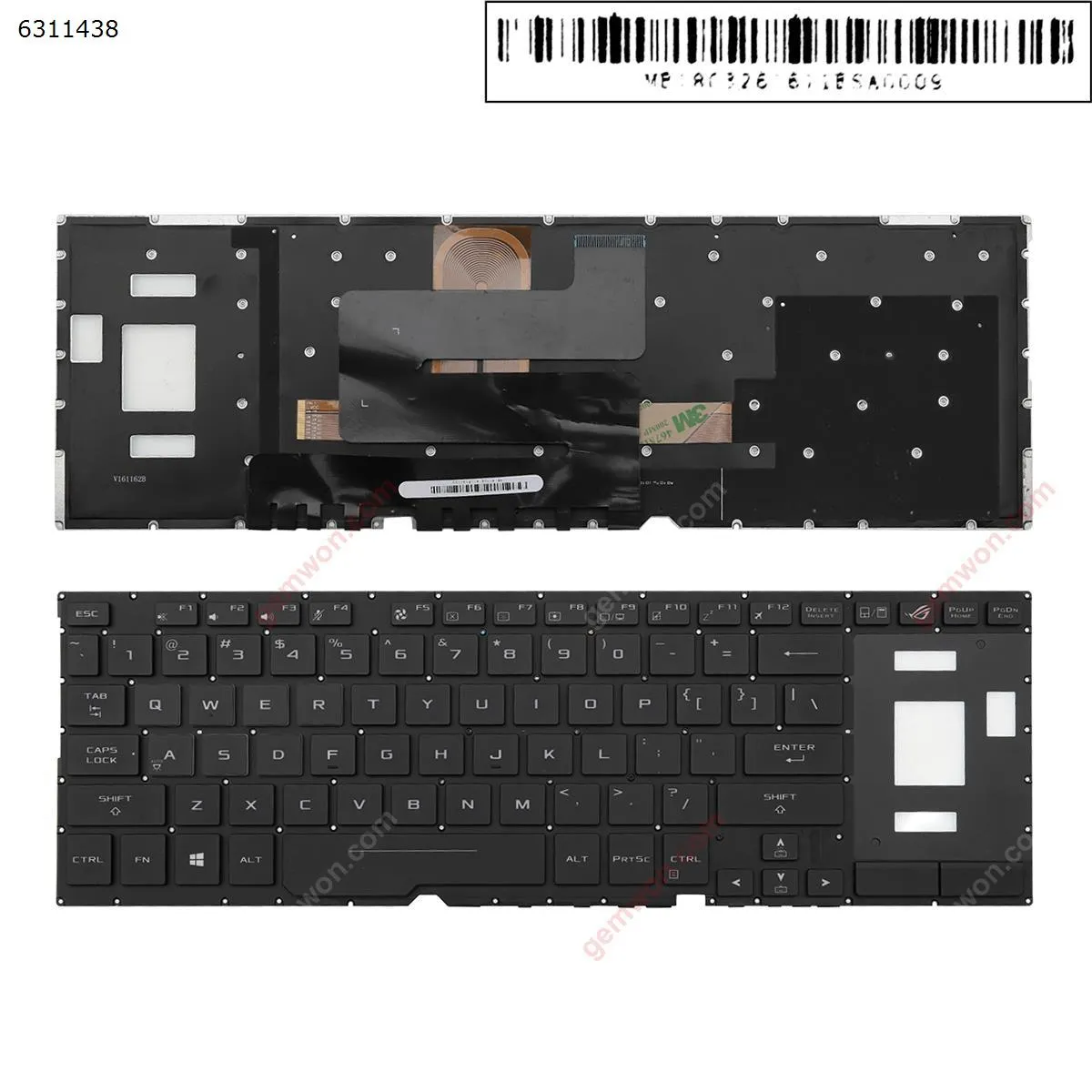 Picture of ASUS GX501 BLACK (Without FRAME，Backlit,WIN 8）