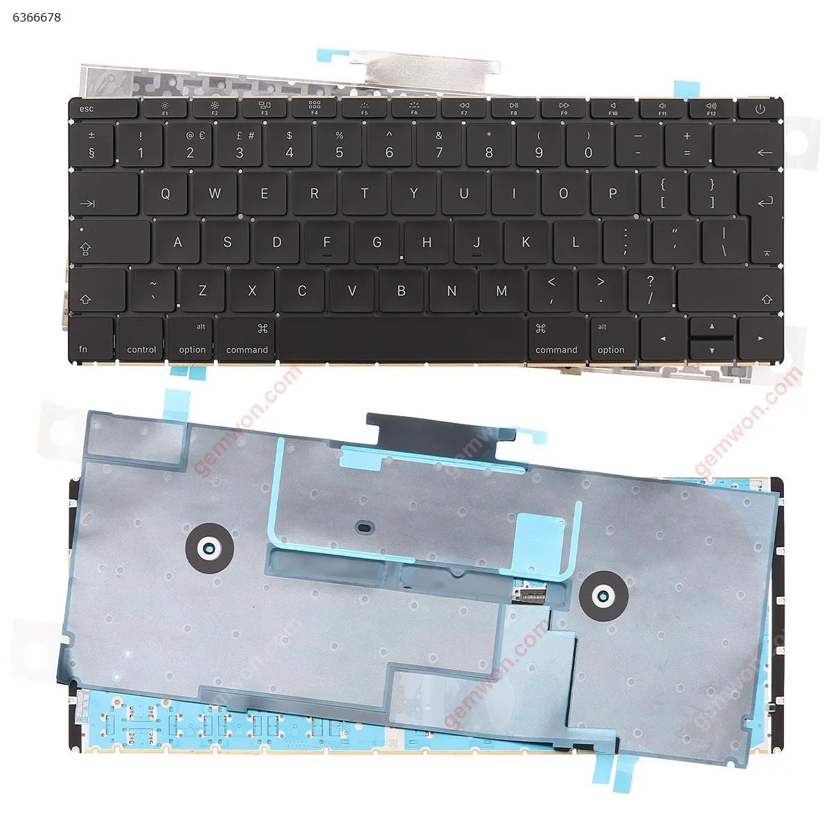 Picture of Apple MacBook Core M 2015 12" A1534 BLACK (With Backlit Board,Without Foil)