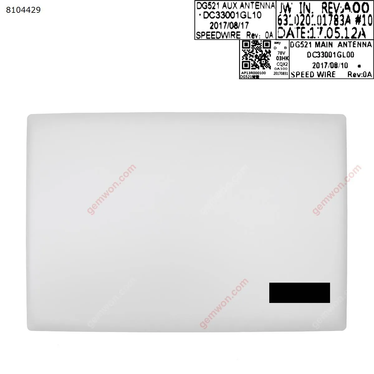 Picture of Lenovo IdeaPad 320-15ABR 320-15IAP 320-15AST 320-15IKB 320-15ISK Back LCD Cover White  