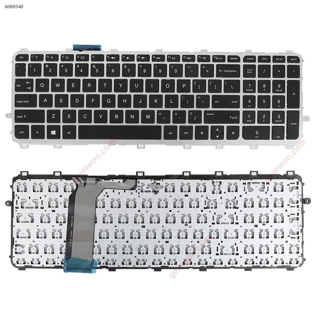 Picture of HP  15-j 15t-j000 15-j000 17-j 17-j000 m7-j000   Series SILVER FRAME SILVER (  Small Enter  ) ​