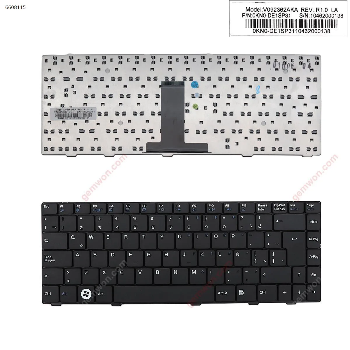 Picture of ASUS F80 Series BLACK(Without foil,Version 2)