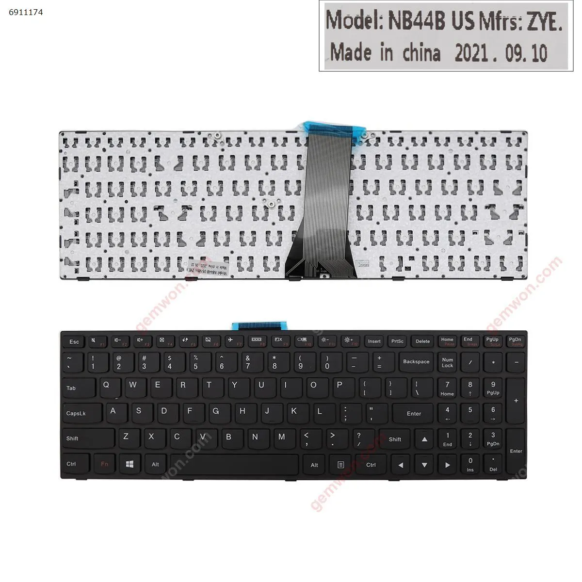 Picture of LENOVO G50-70 BLACK FRAME BLACK(Without Foil For Win8)	