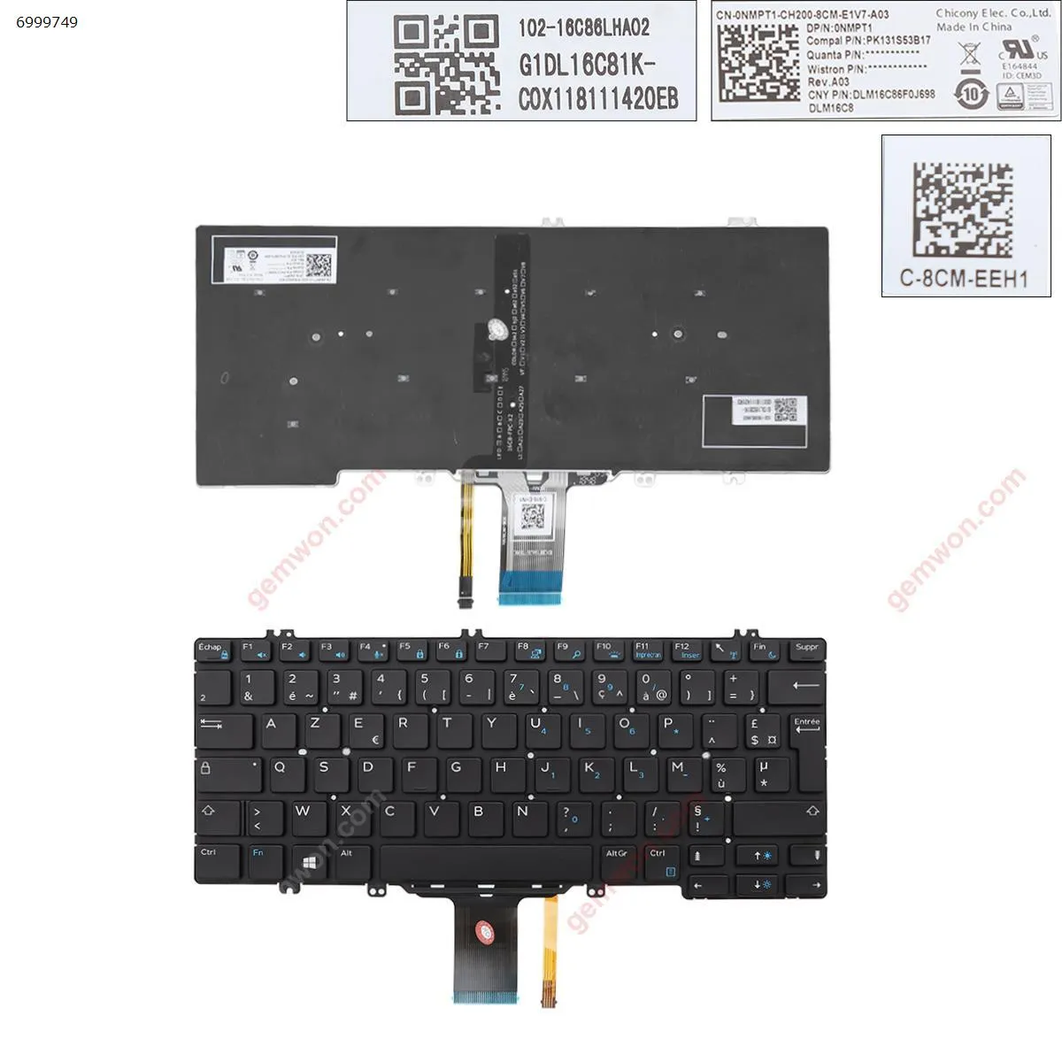 Picture of Dell Latitude e5280 e5289 e7280  Black ( Backlit, Withou Frame ,Win8)