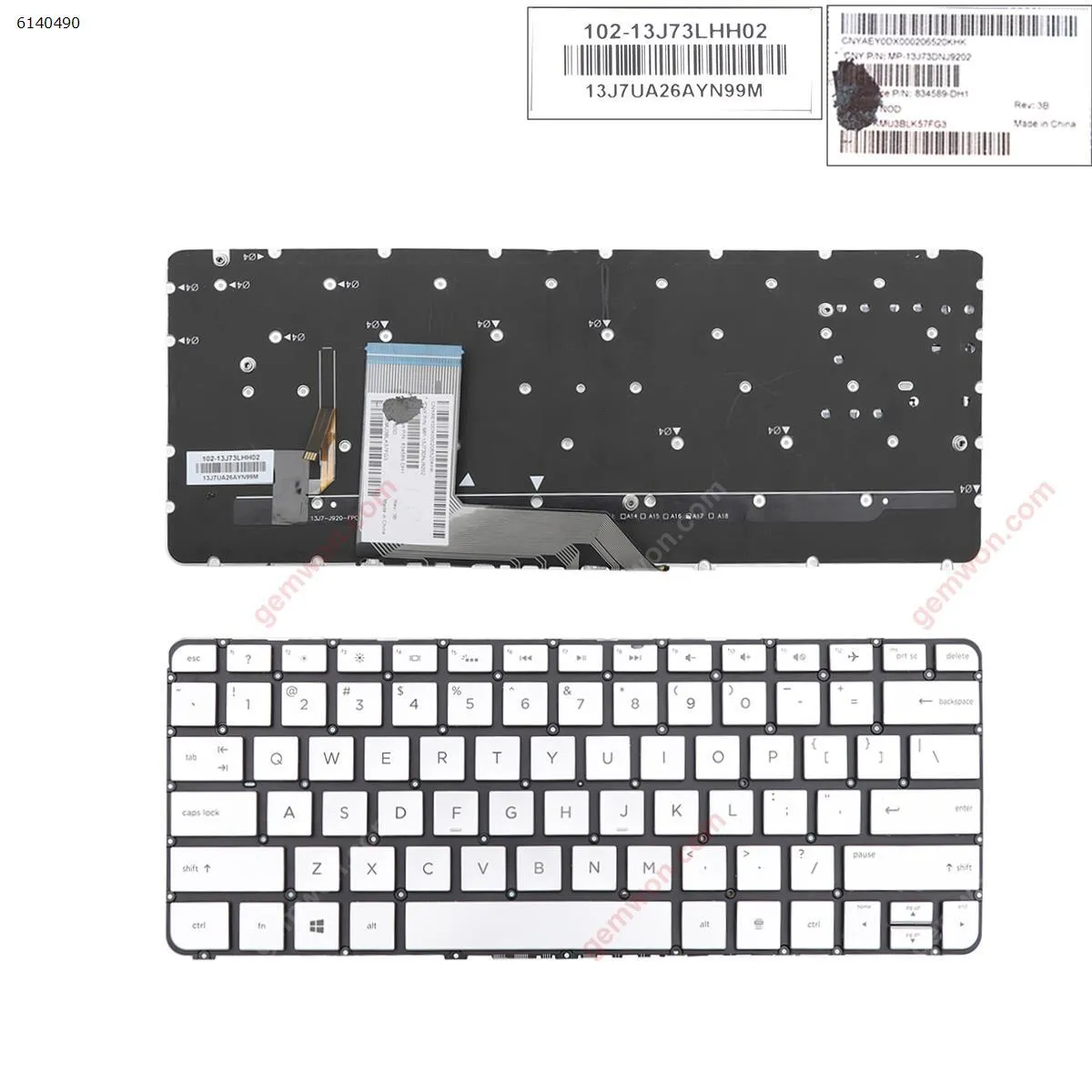 Picture of HP Spectre x360 13-4000 13-4100 13-4200 SILVER (Without FRAME ,Backlit,WIN8)