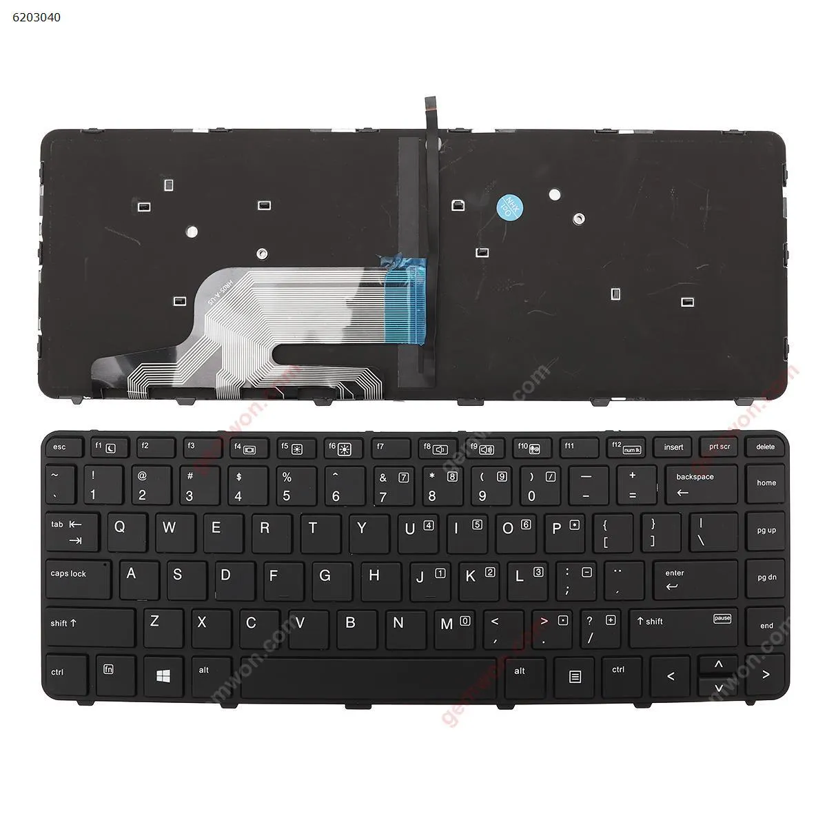 Picture of Laptop US keyboard for HP 430 g3 g4 440 g3 g4 446 g3   BLACK Frame BLACK(Backlit,Win8)