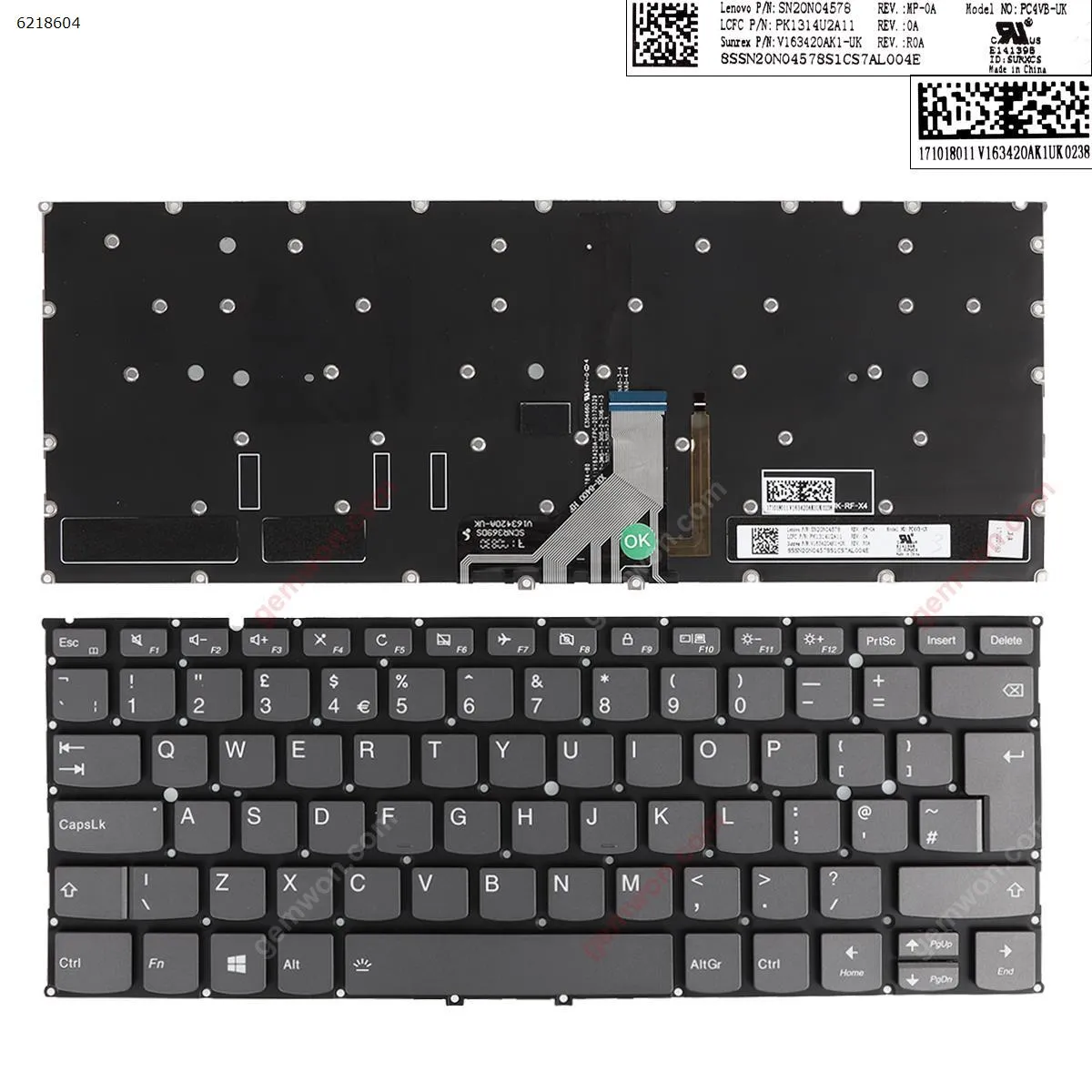 Picture of Lenovo Yoga 920-13 920-13IKB Gray (Backlit,Without FRAME,WIN8) 