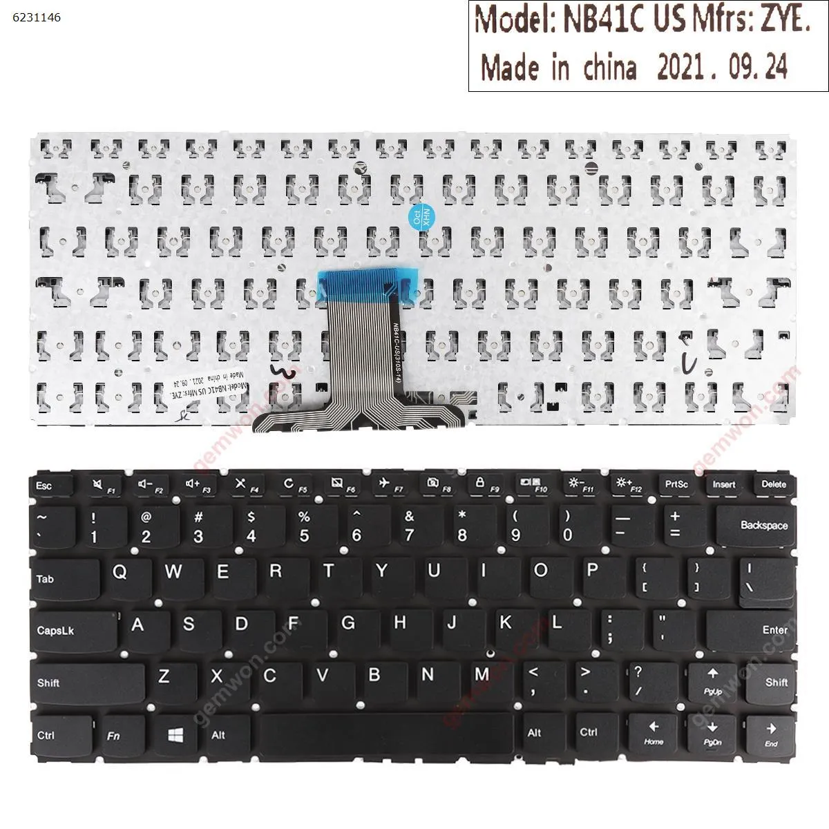 Picture of Lenovo Yoga 510-14ISK 510-14IKB 510S-14IKB 510S-14ISK    Black（Without  Frame  Foil, Small Enter)