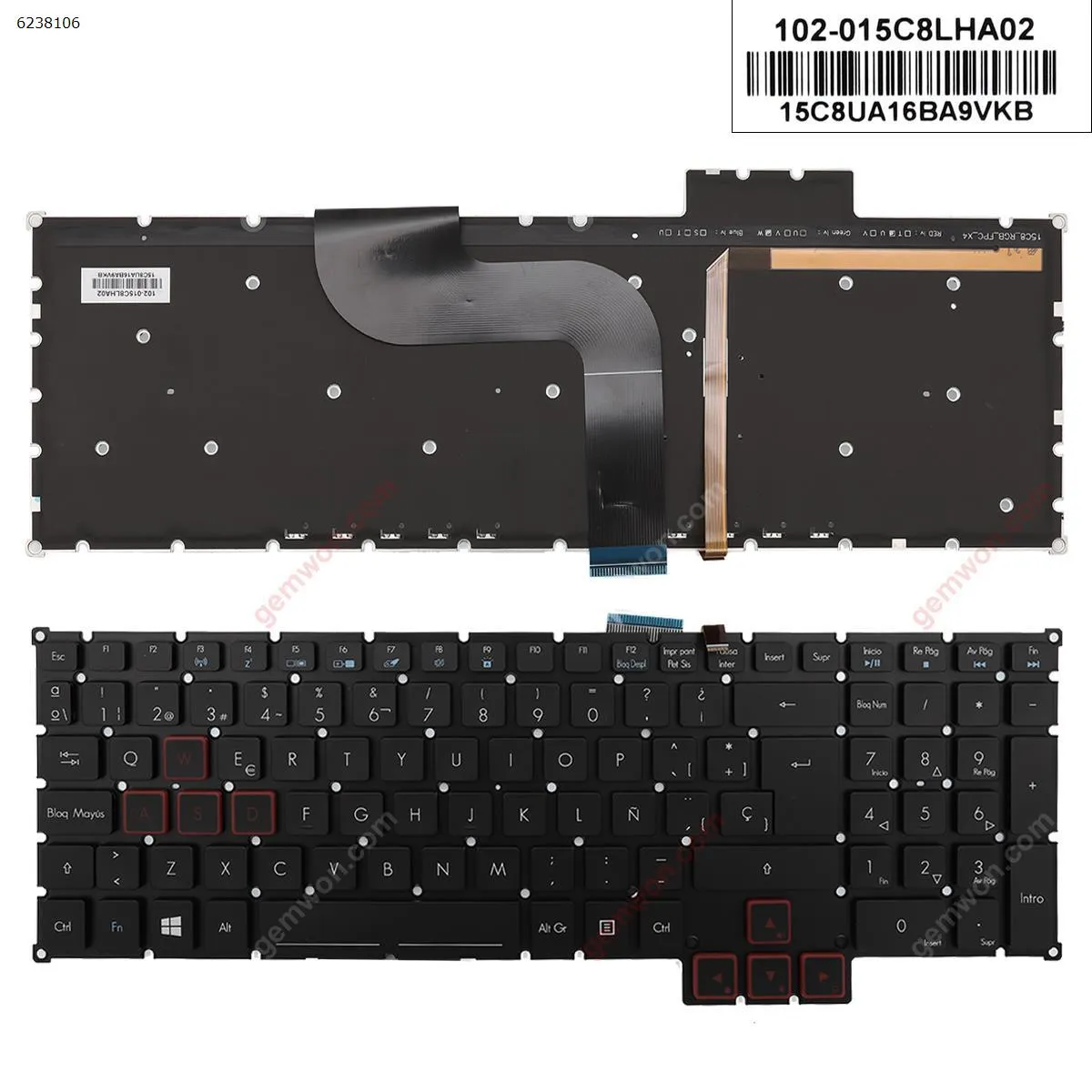 Picture of Acer  g9-591 g9-591g g9-591r g5-793 g9-791 g9-791g   BLACK ( Without FRAME , Backlit For Win8）