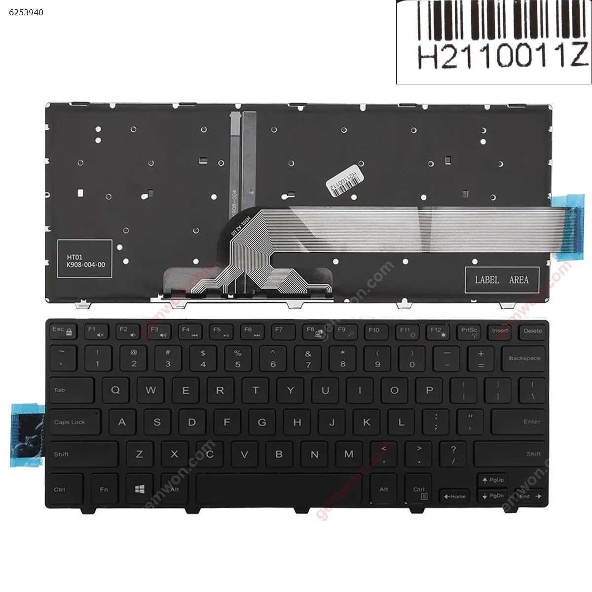 Picture of DELL Inspiron 14-3000 5447 5442 5445 7447 Series BLACK FRAME BLACK (Backlit,For Win8)