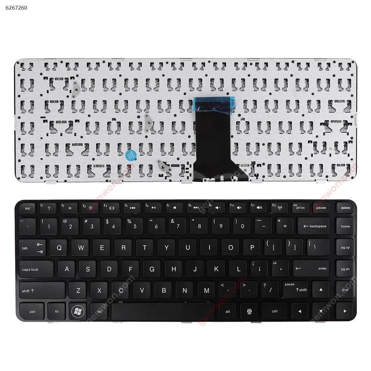 Picture of HP Pavilion DM4-1000 DV5-2000 GLOSSY FRAME BLACK OEM