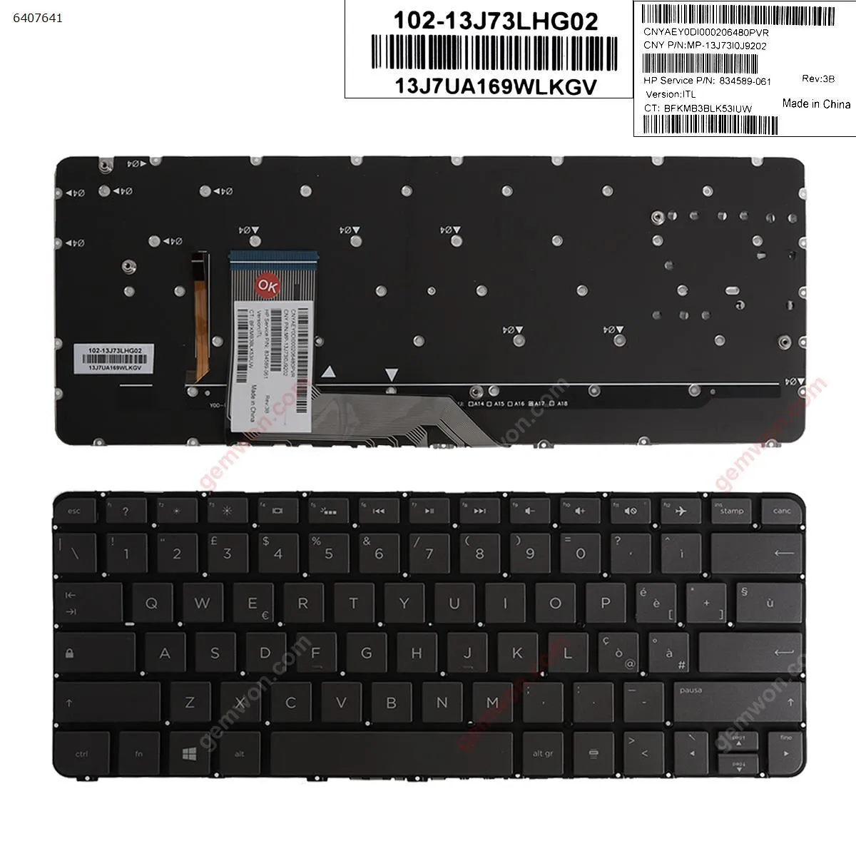 Picture of HP Spectre x360 13-4000 13-4100 13-4200 SILVER (Without FRAME ,Backlit,WIN8)