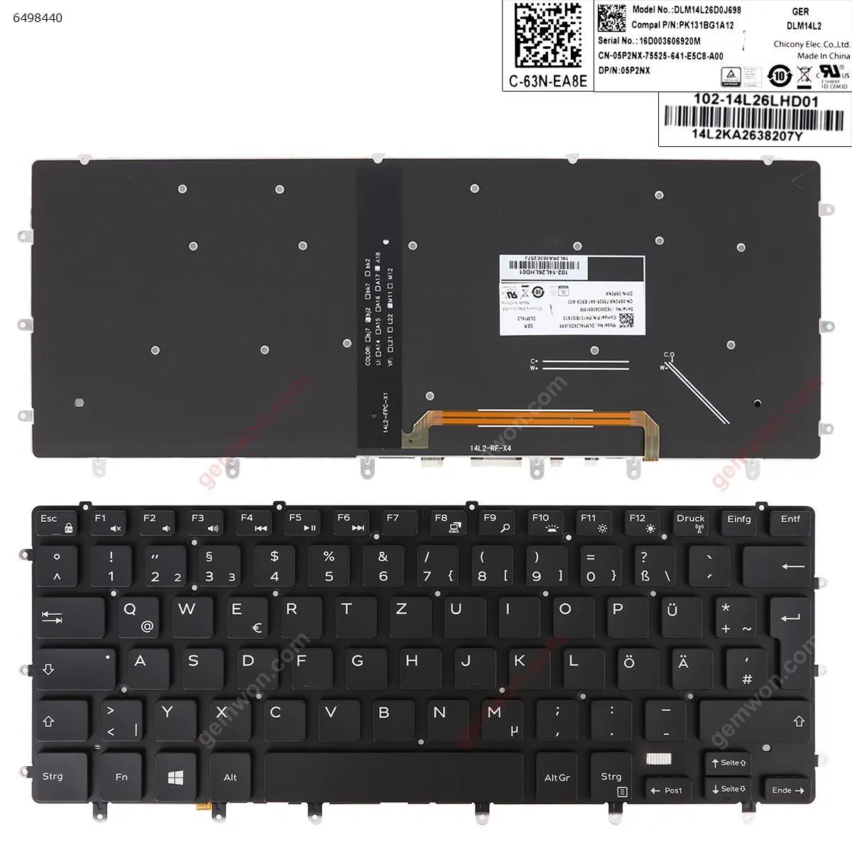 Picture of Dell XPS 15 9550 BLACK(Backlit,Without Frame, Win8) 