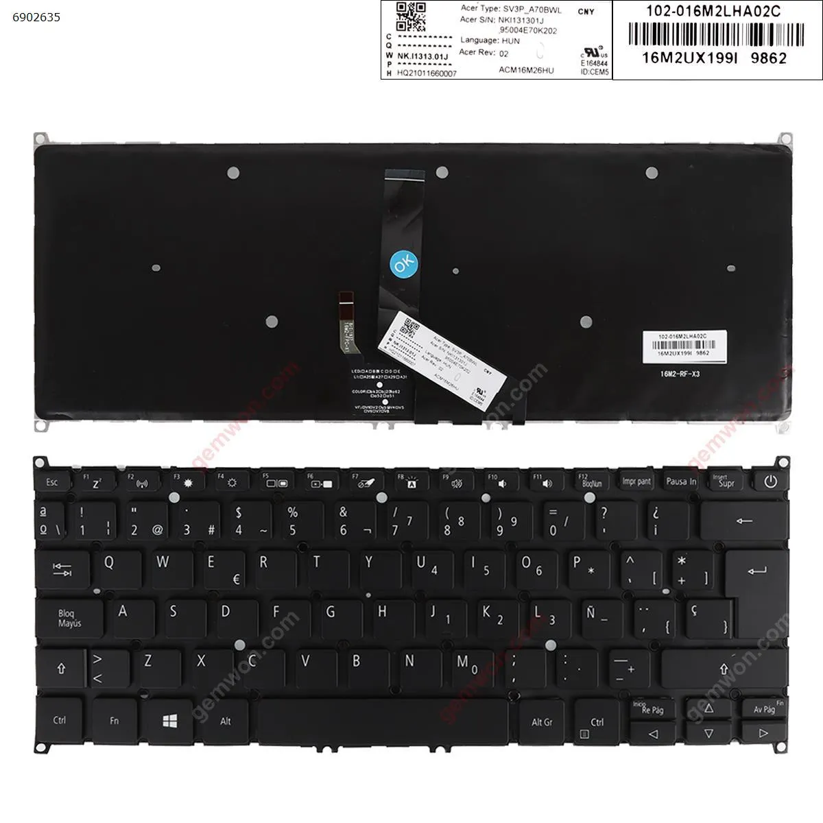 Picture of ACER SWIFT 3 SF313-51 SF313-51-a34q SF313-51-a58u BLACK （Backlit win8）