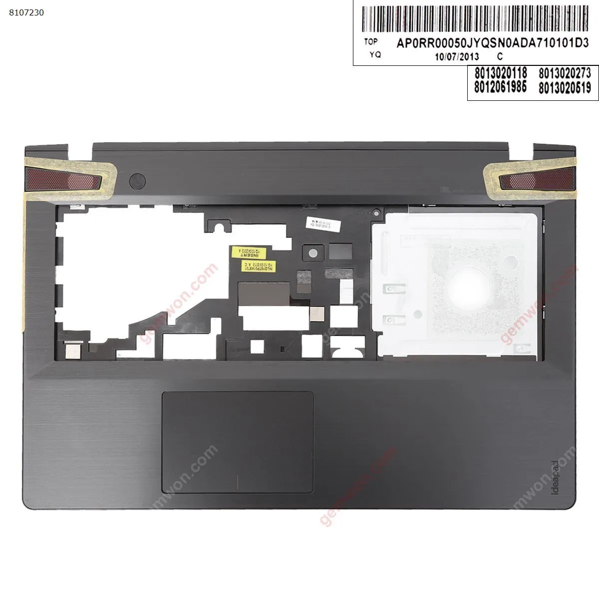 Picture of Lenovo ideapad y500 y510 y510p Upper Case Palmrest Cover Without Touchpad 