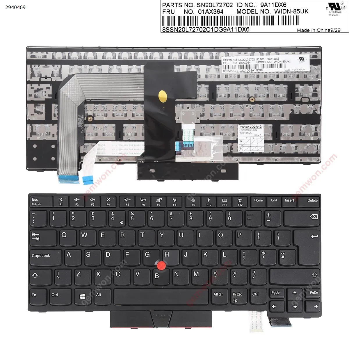 Picture of ThinkPad T470 BLACK FRAME BLACK (For Win8)
