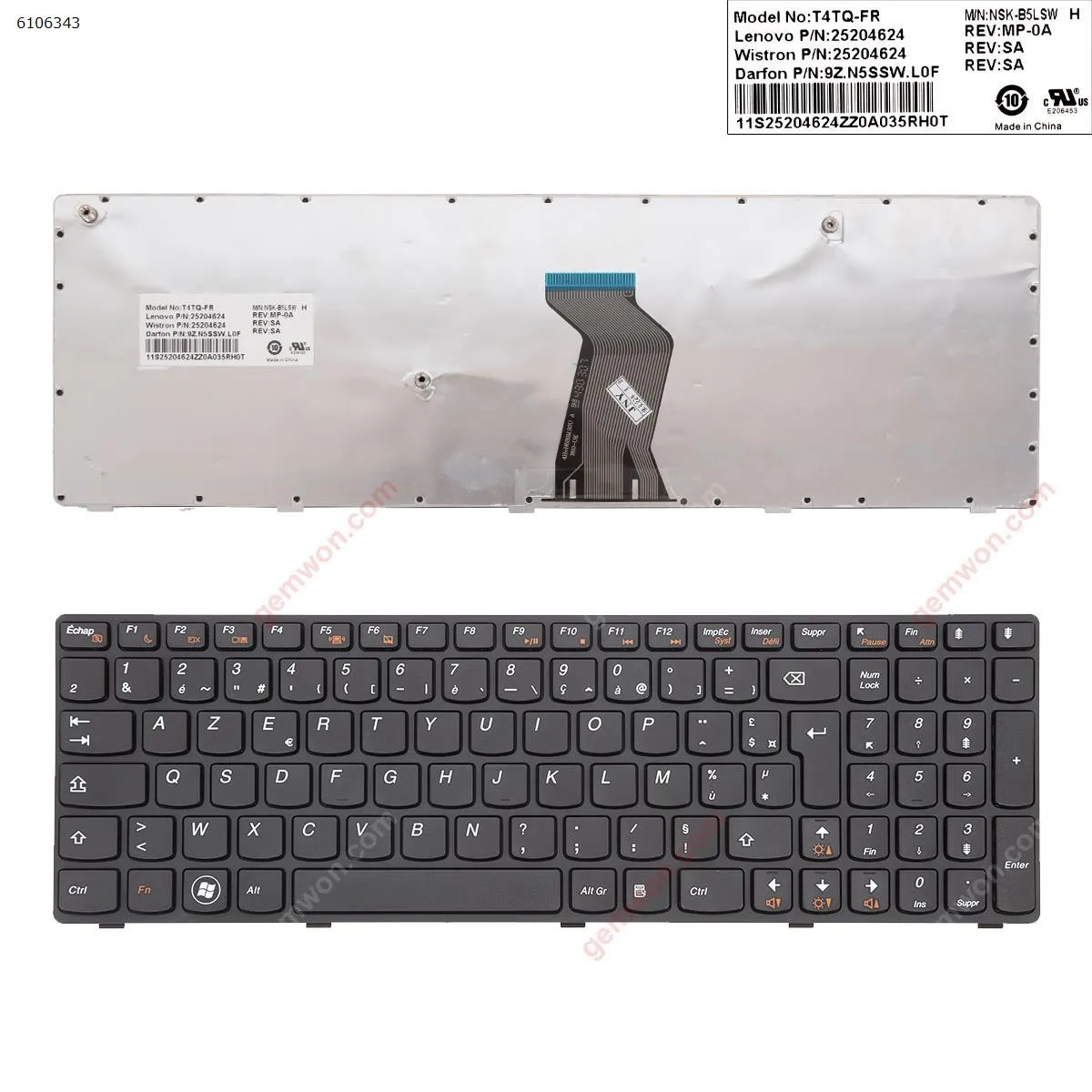Picture of LENOVO  V570 B570 B590 BLACK FRAME BLACK