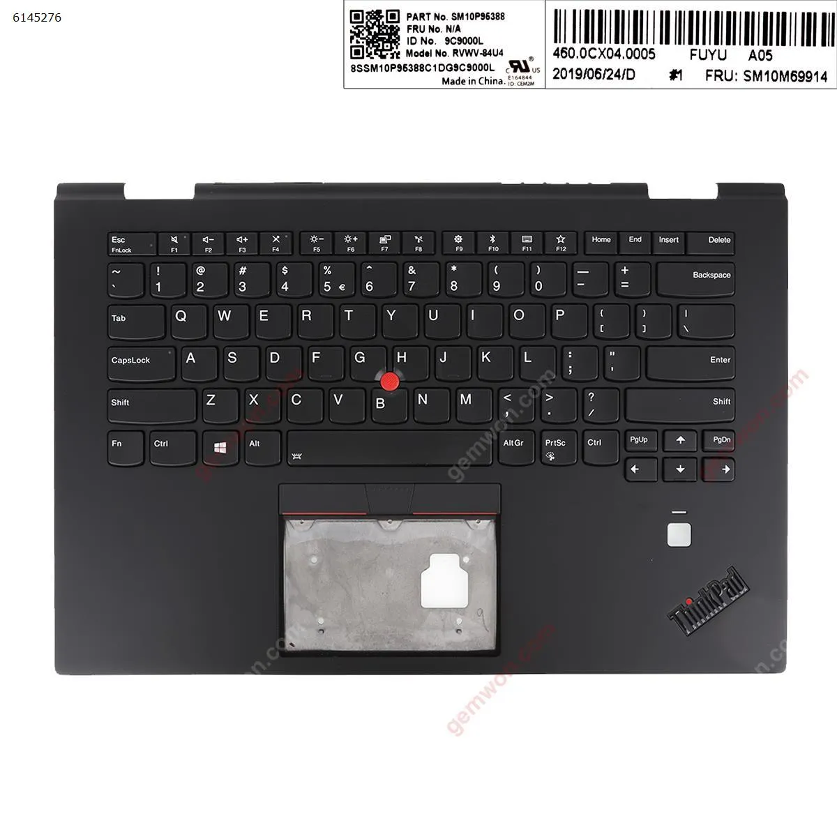 Picture of Lenovo ThinkPad Carbon X1 yoga 2017 Gen 2 Upper Palmrest Case Without touch