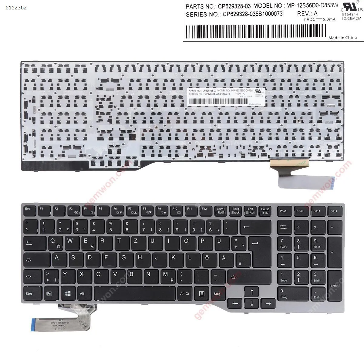 Picture of Fujitsu Lifebook E753 E754 BLACK FRAME BLACK ( Win8)