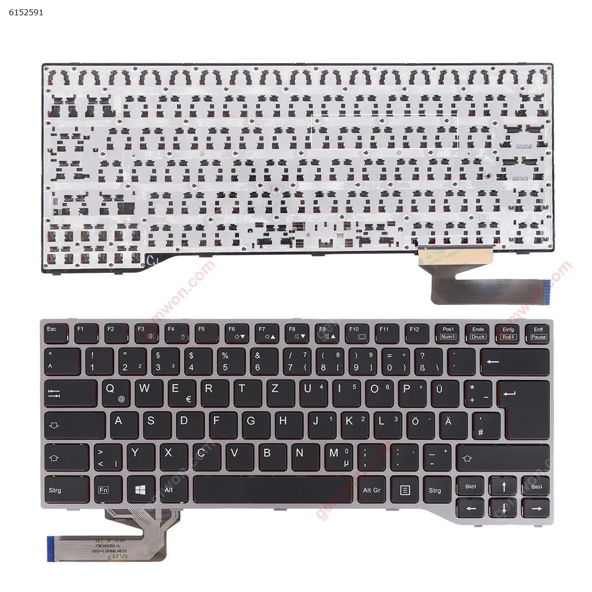 Picture of Fujitsu Lifebook E743 E744 E733 E734 SILVER FRAME BLACK ( Win8)