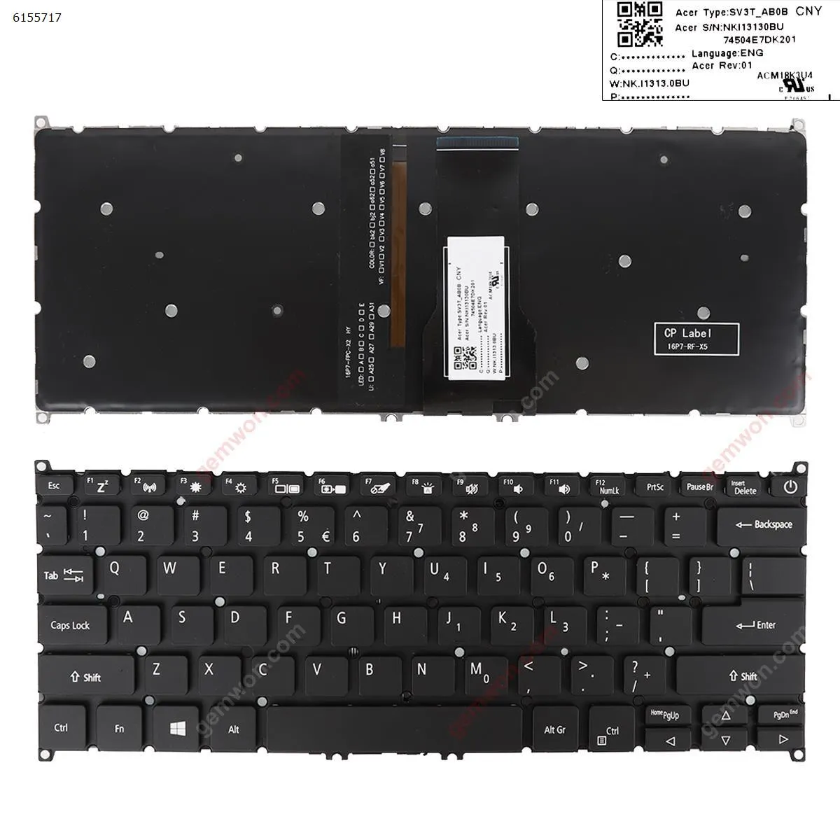 Picture of ACER Swift 3 SF314-54 SF314-54G SF314-54G-52L8 SF314-56G BLACK Backlit WIN8