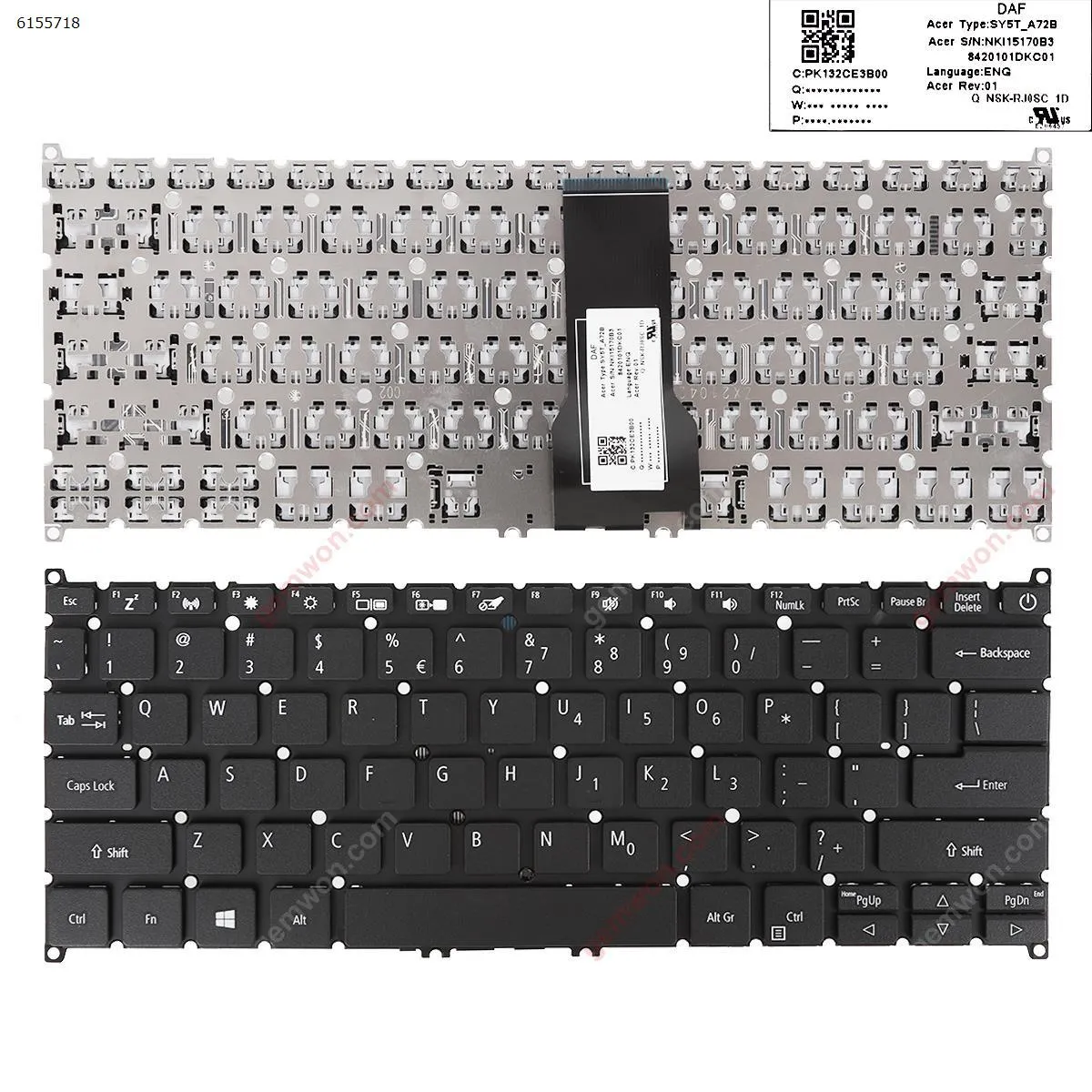 Picture of ACER Swift 3 SF314-54 SF314-54G SF314-54G-52L8 SF314-56G BLACK WIN8