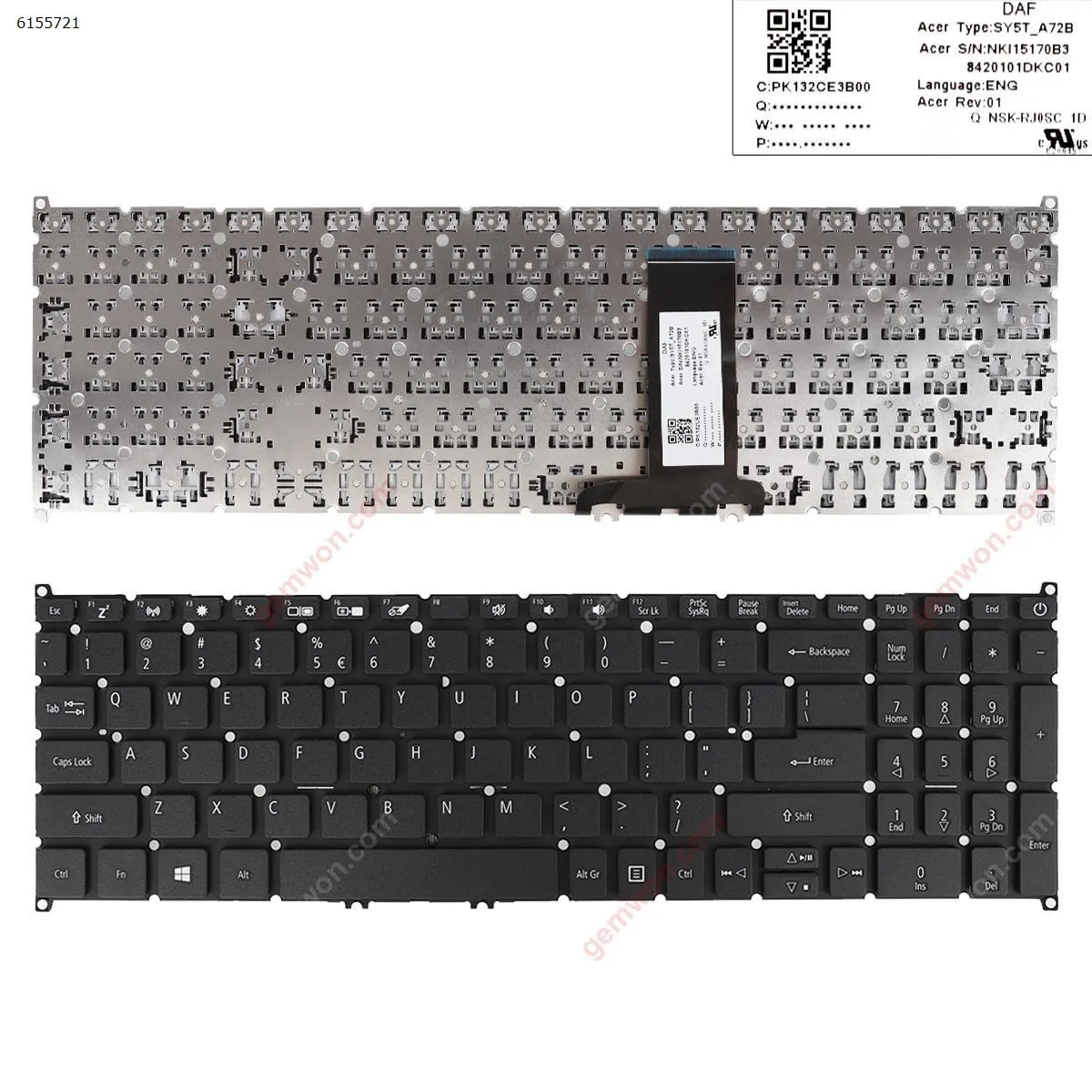 Picture of ACER Aspire A317-32 A317-51 A317-51G A317-51K A317-51KG A715-74G BLACK