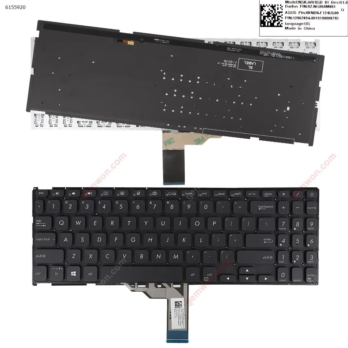 Picture of ASUS  Vivobook X512 X512FA X512DA X512UA X512UB BLACK Backlit