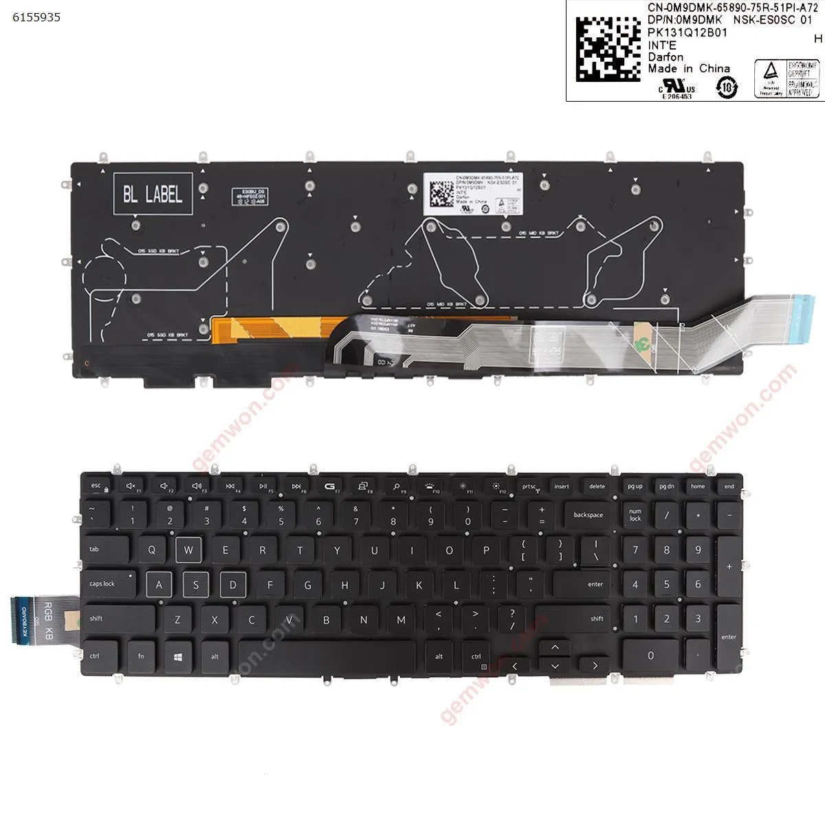 Picture of  DELL Latitude 3500 3590 Vostro 5568 7570 7580 BLACK (Full Colorful Backlit,WIN8)