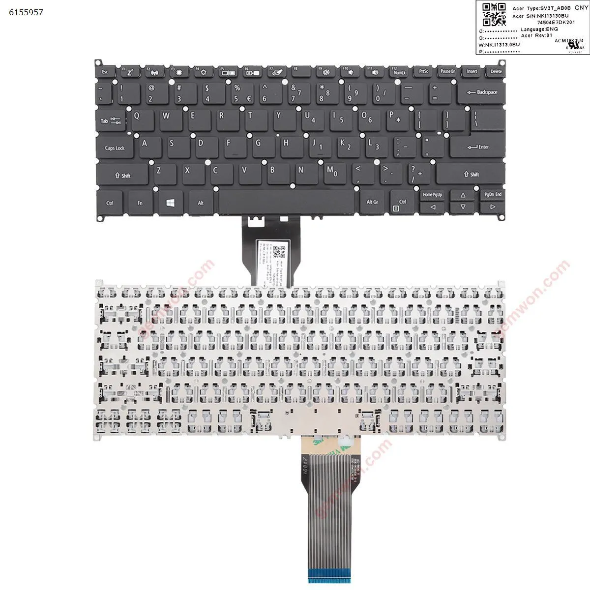 Picture of ACER Spin SP513-52 SP513-53 SP513-53N SP314-51 BLACK ( WIN8) 