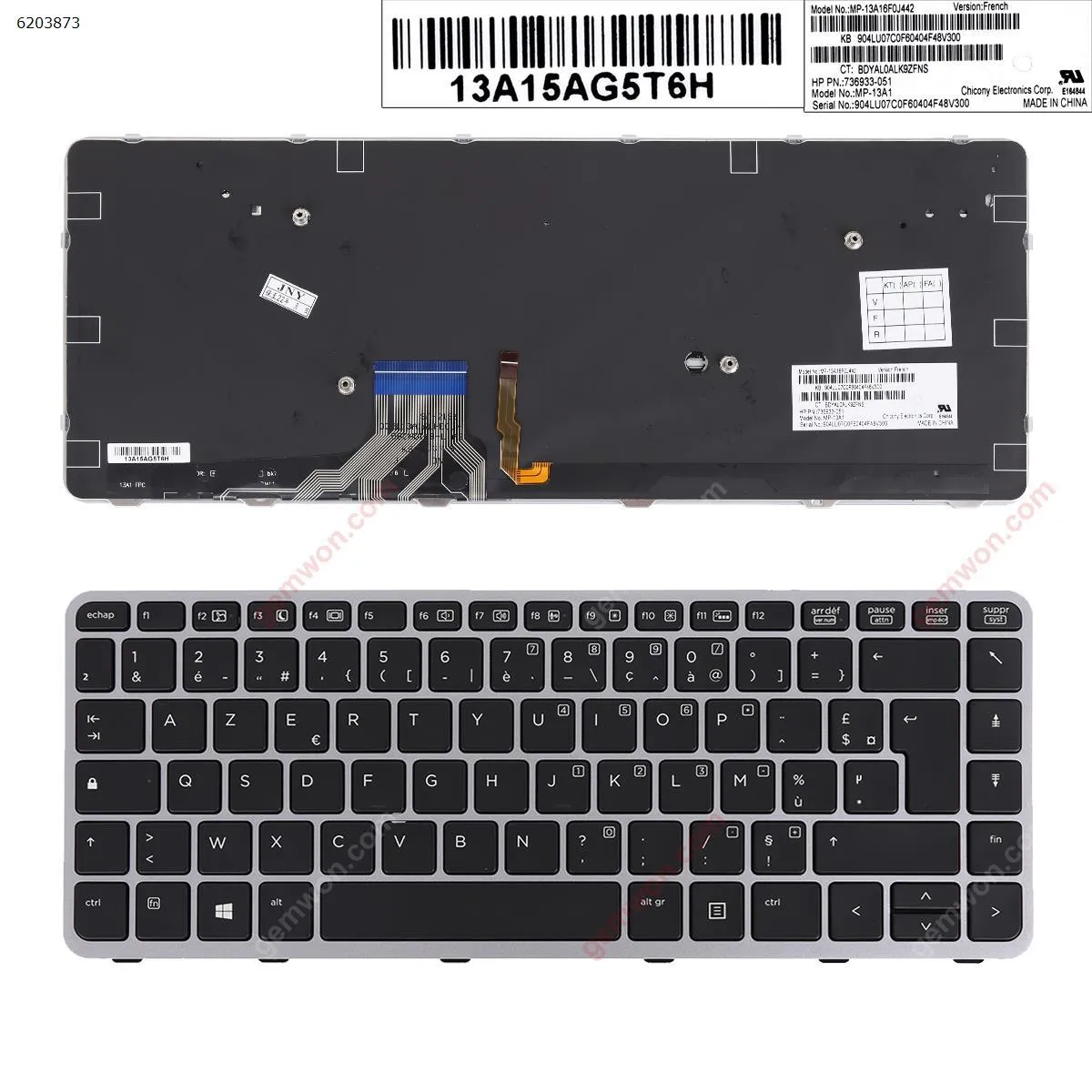 Picture of HP EliteBook Folio 1040 G1 SILVER FRAME BLACK (Backlit,Win8)