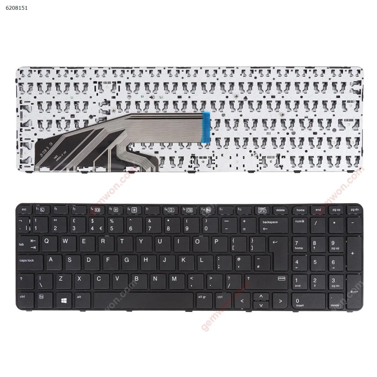 Picture of HP ProBook 450 G3 455 G3 470 G3 BLACK FRAME BLACK